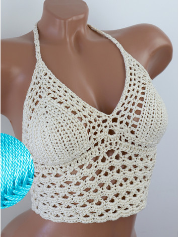 Corset-Style: Lace Labyrinth - Топ В'язаний Гачком