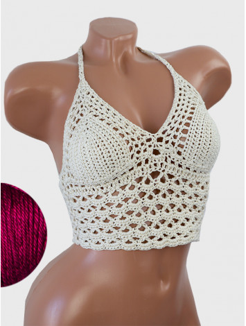 Corset-Style: Lace Labyrinth - Топ В'язаний Гачком