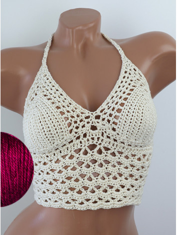 Corset-Style: Lace Labyrinth - Топ В'язаний Гачком