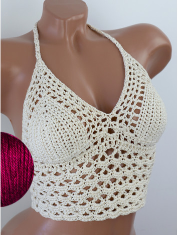 Corset-Style: Lace Labyrinth - Топ В'язаний Гачком