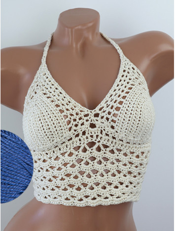 Corset-Style: Lace Labyrinth - Топ В'язаний Гачком