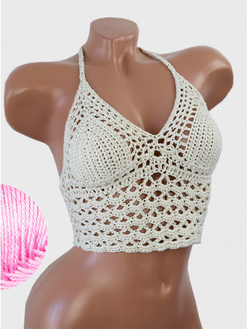 Corset-Style: Lace Labyrinth - Топ В'язаний Гачком