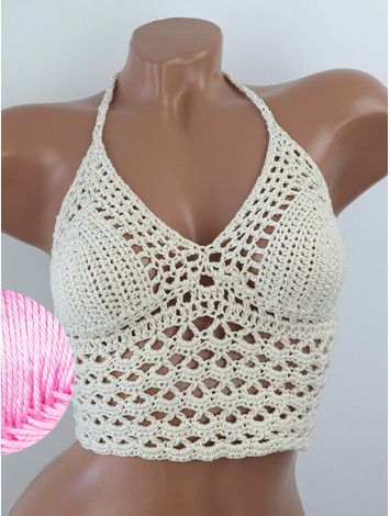 Corset-Style: Lace Labyrinth - Топ В'язаний Гачком