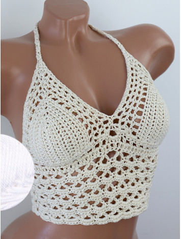 Corset-Style: Lace Labyrinth - Топ В'язаний Гачком