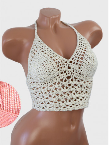 Corset-Style: Lace Labyrinth - Топ В'язаний Гачком