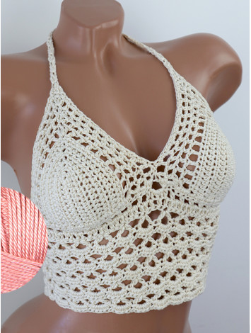 Corset-Style: Lace Labyrinth - Топ В'язаний Гачком