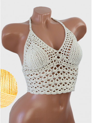 Corset-Style: Lace Labyrinth - Топ В'язаний Гачком