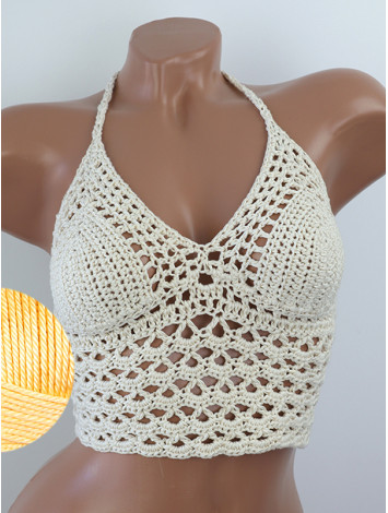 Corset-Style: Lace Labyrinth - Топ В'язаний Гачком