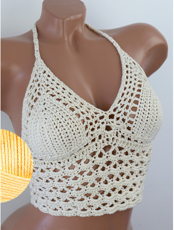 Corset-Style: Lace Labyrinth - Топ В'язаний Гачком