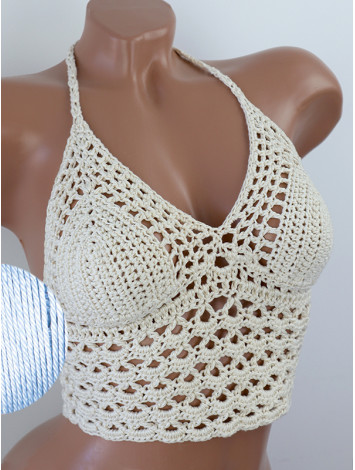 Corset-Style: Lace Labyrinth - Топ В'язаний Гачком