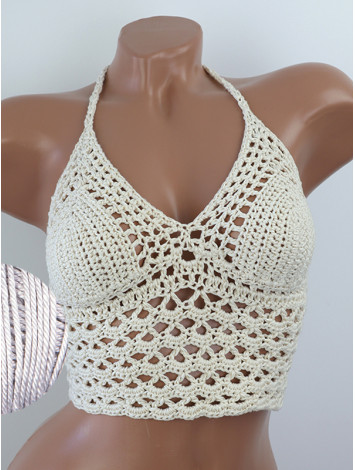 Corset-Style: Lace Labyrinth - Топ В'язаний Гачком