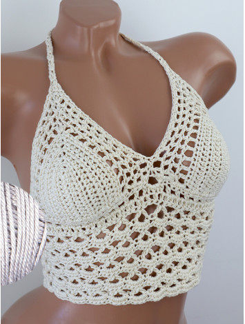 Corset-Style: Lace Labyrinth - Топ В'язаний Гачком