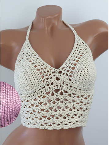 Corset-Style: Lace Labyrinth - Топ В'язаний Гачком