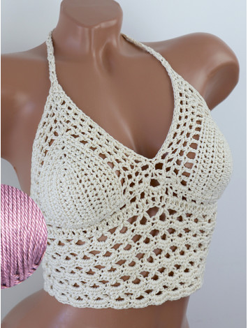 Corset-Style: Lace Labyrinth - Топ В'язаний Гачком