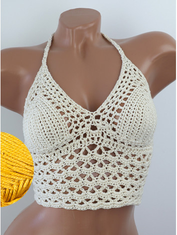 Corset-Style: Lace Labyrinth - Топ В'язаний Гачком