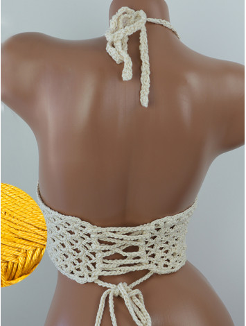 Corset-Style: Lace Labyrinth - Топ В'язаний Гачком