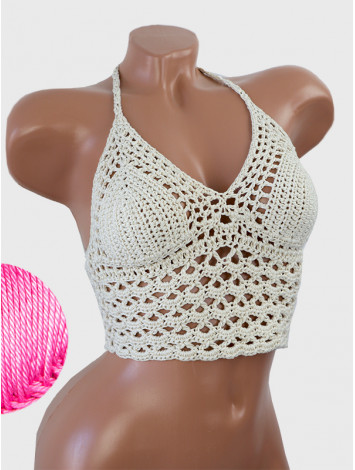 Corset-Style: Lace Labyrinth - Топ В'язаний Гачком