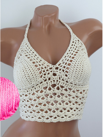 Corset-Style: Lace Labyrinth - Топ В'язаний Гачком