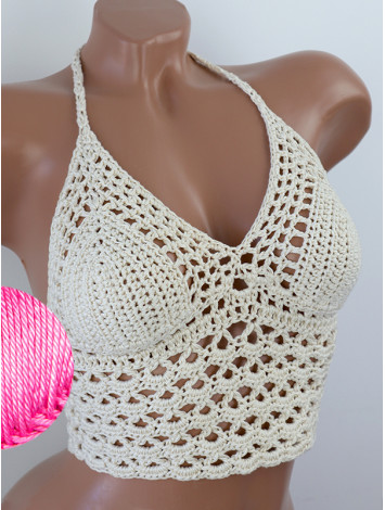 Corset-Style: Lace Labyrinth - Топ В'язаний Гачком