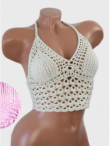 Corset-Style: Lace Labyrinth - Топ В'язаний Гачком