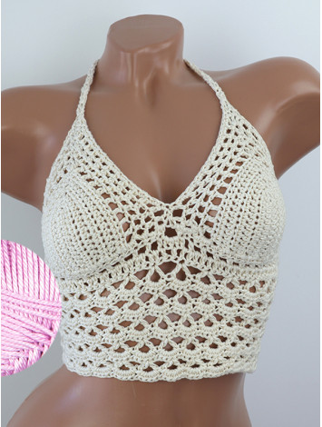 Corset-Style: Lace Labyrinth - Топ В'язаний Гачком