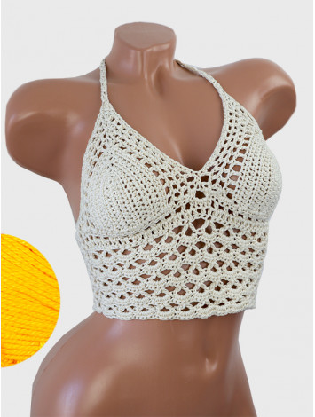 Corset-Style: Lace Labyrinth - Топ В'язаний Гачком