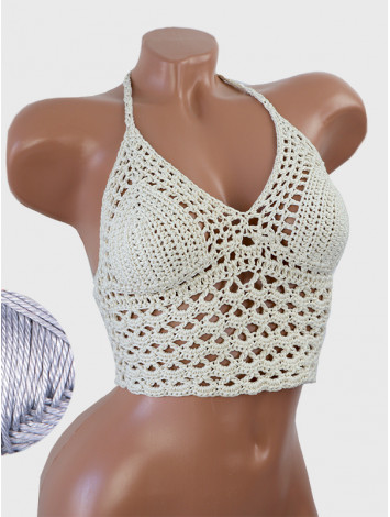 Corset-Style: Lace Labyrinth - Топ В'язаний Гачком