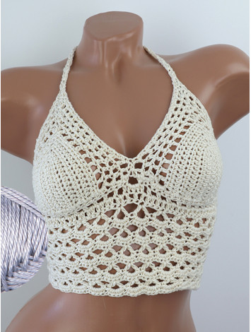 Corset-Style: Lace Labyrinth - Топ В'язаний Гачком