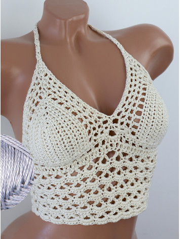 Corset-Style: Lace Labyrinth - Топ В'язаний Гачком