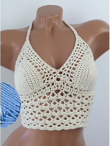 Corset-Style: Lace Labyrinth - Топ В'язаний Гачком