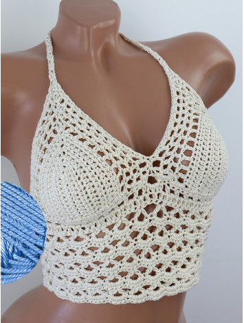 Corset-Style: Lace Labyrinth - Топ В'язаний Гачком