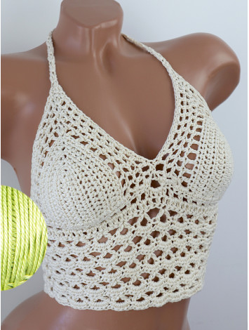 Corset-Style: Lace Labyrinth - Топ В'язаний Гачком