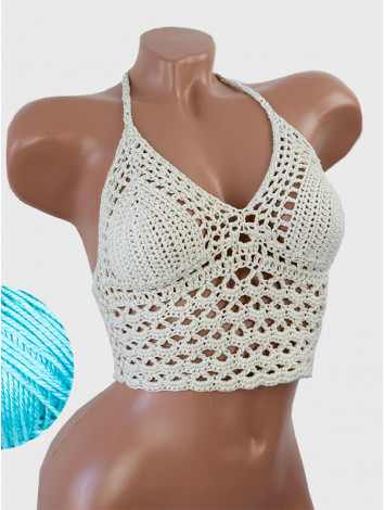 Corset-Style: Lace Labyrinth - Топ В'язаний Гачком