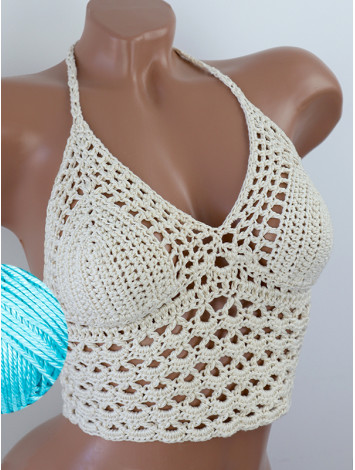 Corset-Style: Lace Labyrinth - Топ В'язаний Гачком