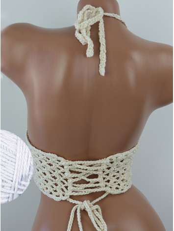 Corset-Style: Lace Labyrinth - Топ В'язаний Гачком