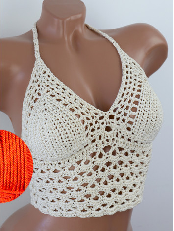 Corset-Style: Lace Labyrinth - Топ В'язаний Гачком