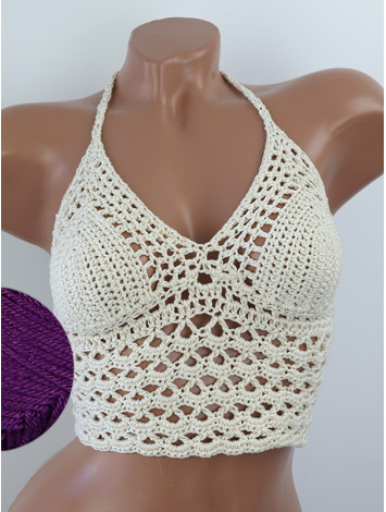 Corset-Style: Lace Labyrinth - Топ В'язаний Гачком