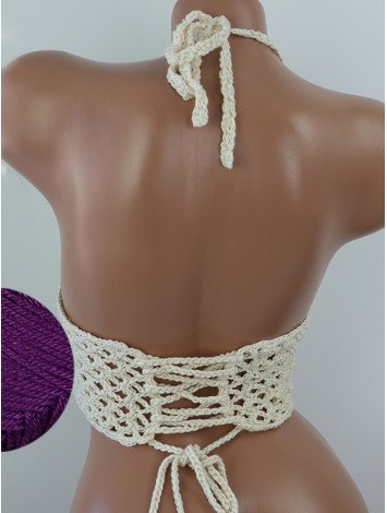 Corset-Style: Lace Labyrinth - Топ В'язаний Гачком