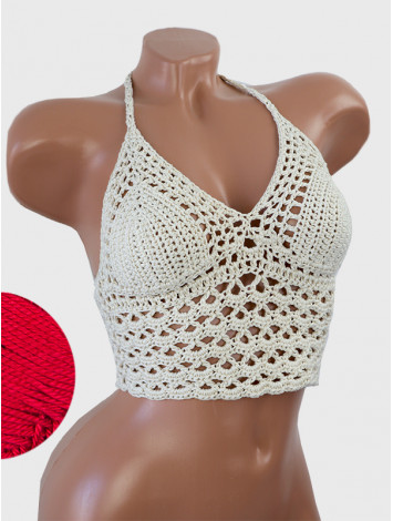 Corset-Style: Lace Labyrinth - Топ В'язаний Гачком