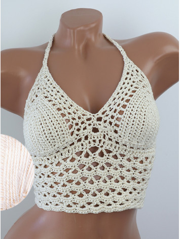 Corset-Style: Lace Labyrinth - Топ В'язаний Гачком