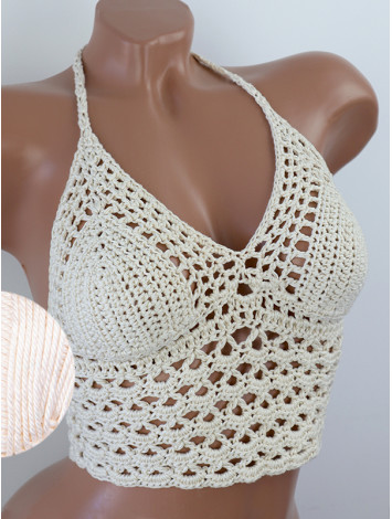 Corset-Style: Lace Labyrinth - Топ В'язаний Гачком