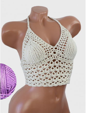 Corset-Style: Lace Labyrinth - Топ В'язаний Гачком