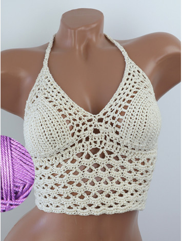 Corset-Style: Lace Labyrinth - Топ В'язаний Гачком