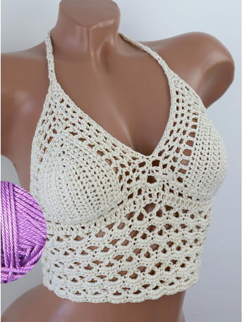 Corset-Style: Lace Labyrinth - Топ В'язаний Гачком