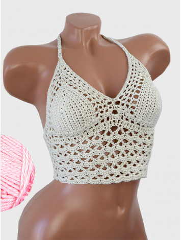 Corset-Style: Lace Labyrinth - Топ В'язаний Гачком