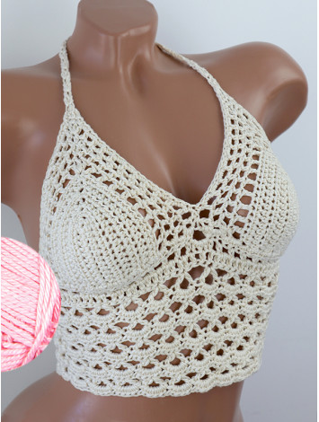 Corset-Style: Lace Labyrinth - Топ В'язаний Гачком