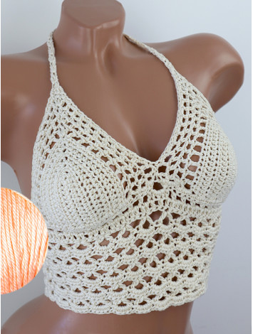 Corset-Style: Lace Labyrinth - Топ В'язаний Гачком