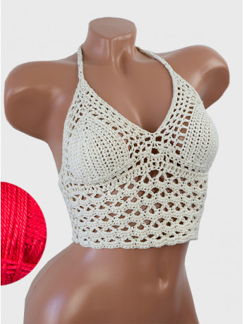 Corset-Style: Lace Labyrinth - Топ В'язаний Гачком