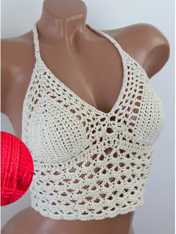 Corset-Style: Lace Labyrinth - Топ В'язаний Гачком