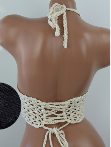 Corset-Style: Lace Labyrinth - Топ В'язаний Гачком